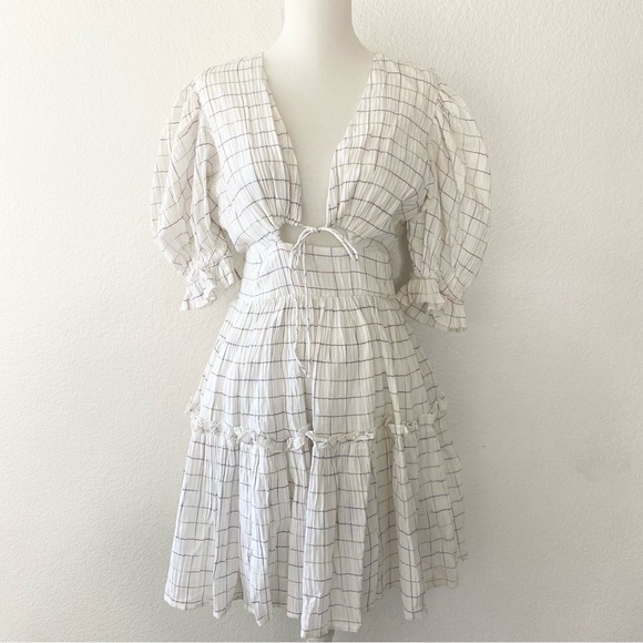 Cleobella Dresses & Skirts - CLEOBELLA White Checkered Dress